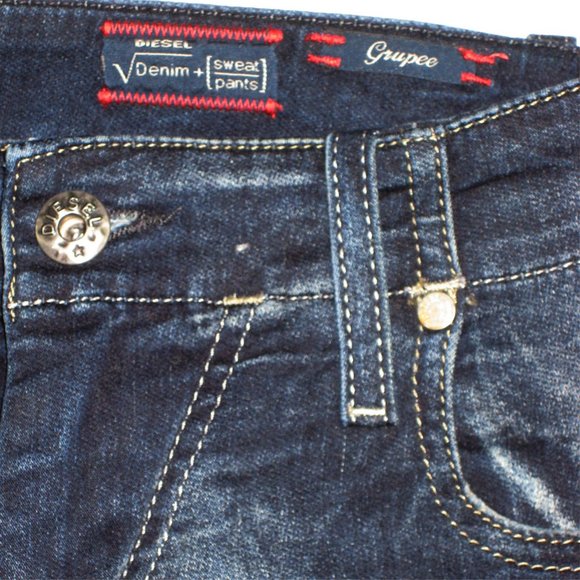 Diesel Grupee Denim Sweat Pant Jeans • 29 - Picture 6 of 10